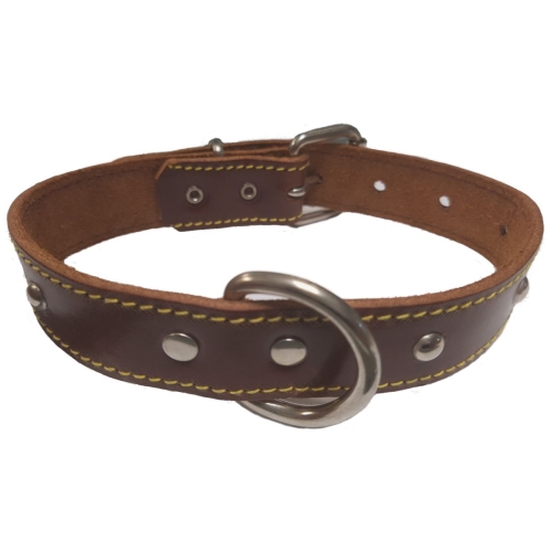 Collar Cuero Woka Tachuelas
