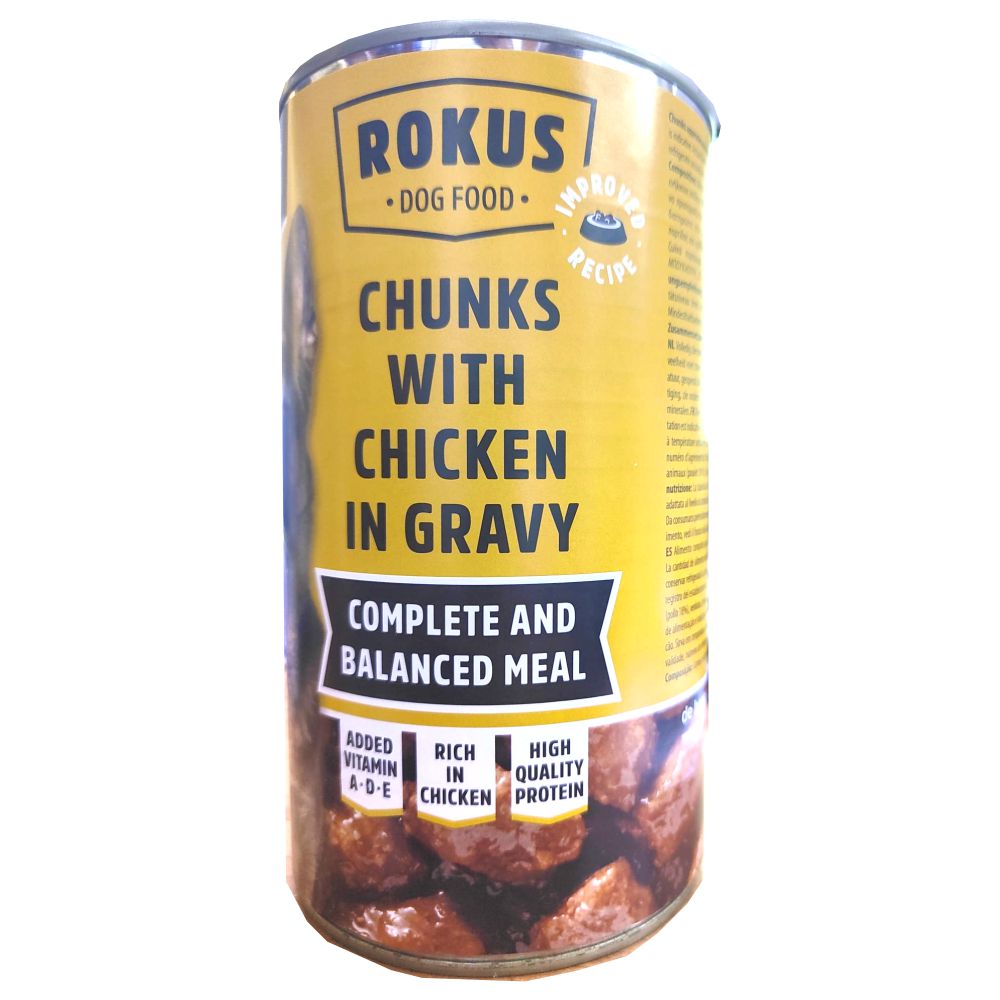 Lata Perros Pollo Rokus