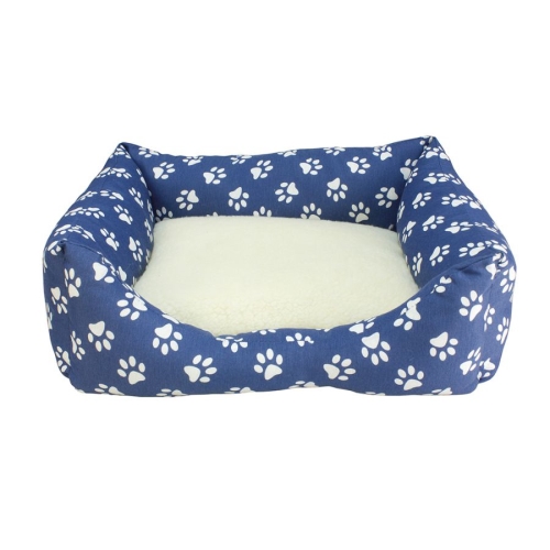 Cama cuadrada Huellas azules Arquivet