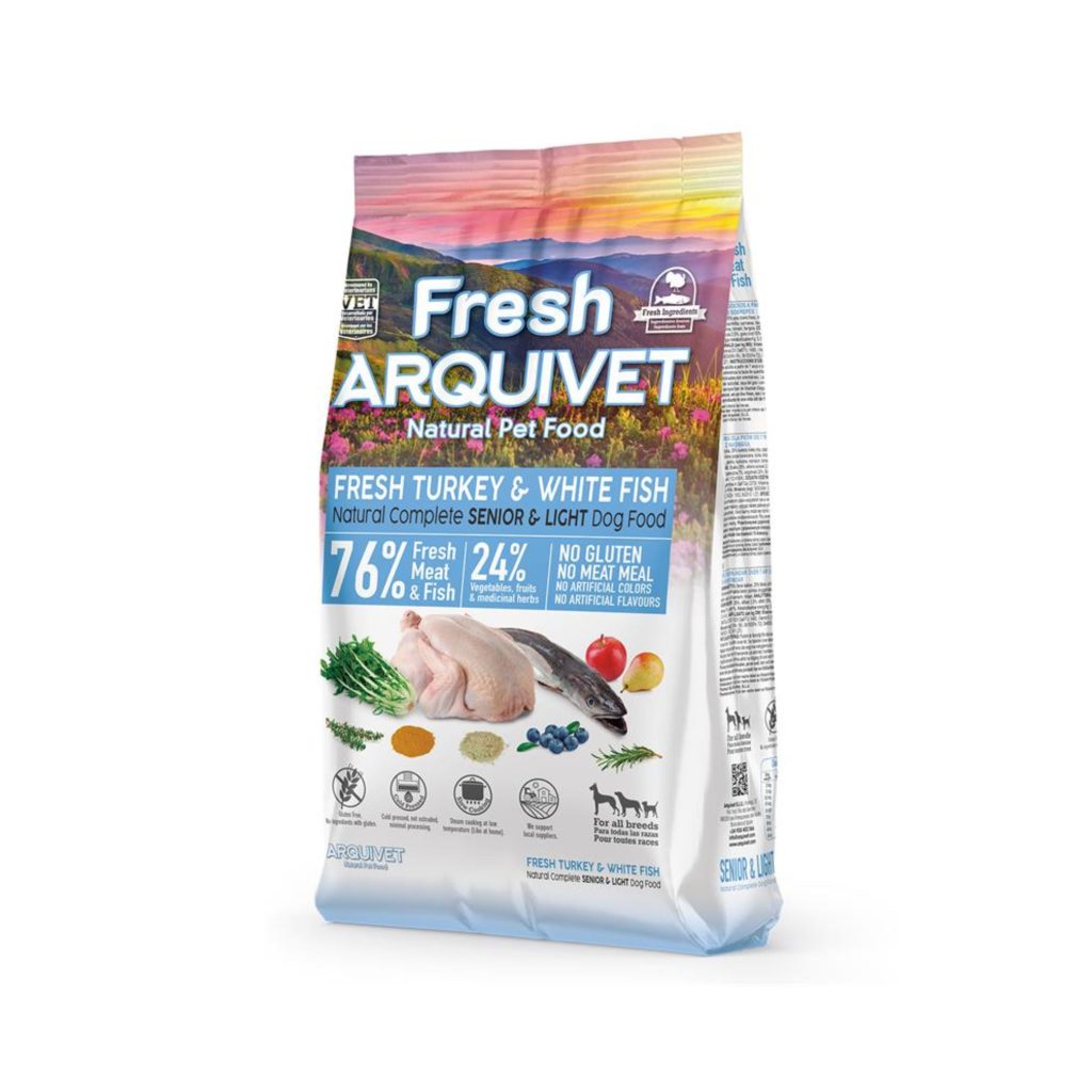 Arquivet Fresh Senior Light Pavo & White Fish